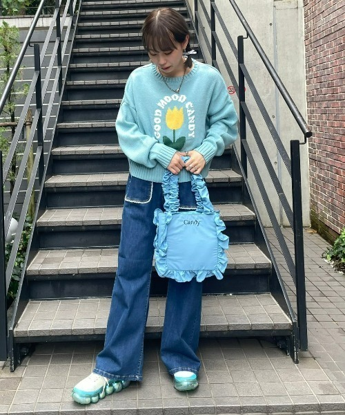 Candy Stripper（キャンディストリッパー）の「CANDY FRILL バッグ（ハンドバッグ・レディース・ピンク/ブラック/ライトブルー・FREE）」の22枚目の写真