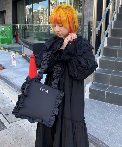 Candy Stripper（キャンディストリッパー）の「CANDY FRILL バッグ（ハンドバッグ・レディース・ピンク/ブラック/ライトブルー・FREE）」の9枚目の写真