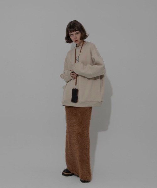 AMAIL（アマイル）の「Shaggy bare skirt（スカート・レディース・ブラウン/ピンク・FREE）」の22枚目の写真