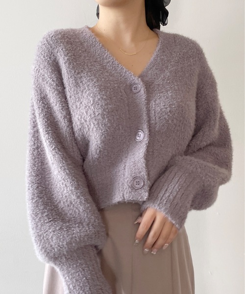 NOMAE（ノーマエ）の「モールフェザーショートカーディガン