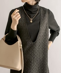 RIVE DROITE | ウオッシャブル天竺タートルニット(ニット/セーター)