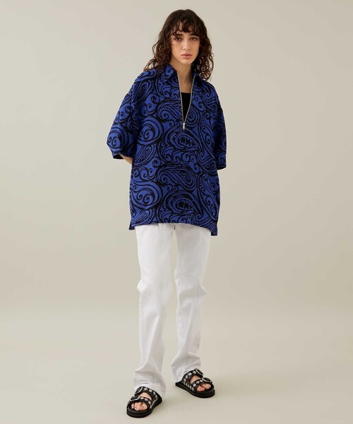 STUDIOUS(ステュディオス)の「Big Paisley Pullover(その他トップス・レディース・ブルー・36)」の2枚目の写真