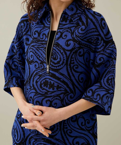 STUDIOUS(ステュディオス)の「Big Paisley Pullover(その他トップス・レディース・ブルー・36)」の6枚目の写真