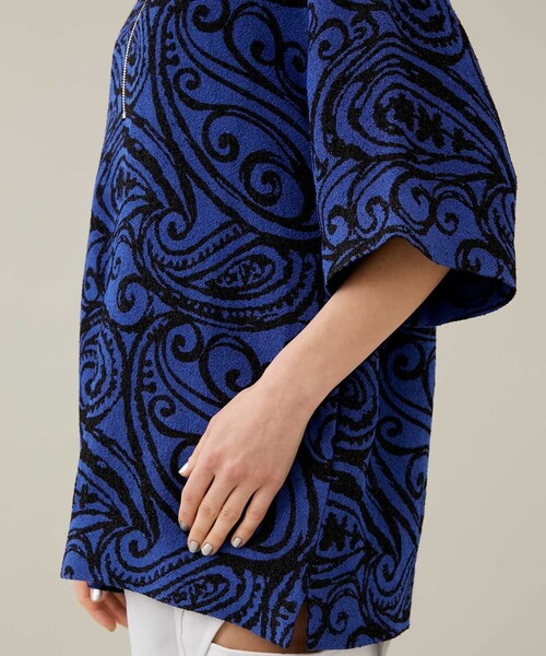 STUDIOUS(ステュディオス)の「Big Paisley Pullover(その他トップス・レディース・ブルー・36)」の3枚目の写真