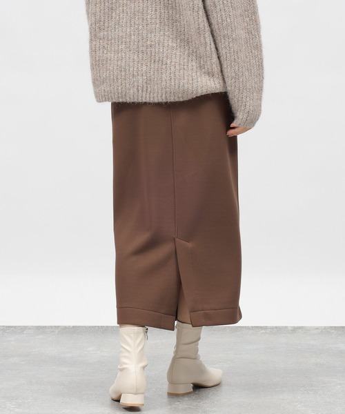 LAKOLE（ラコレ）の「起毛ダンボールナロースカート / 982201（スカート・レディース・ブラック/ブラウン・SMALL/MEDIUM）」の7枚目の写真