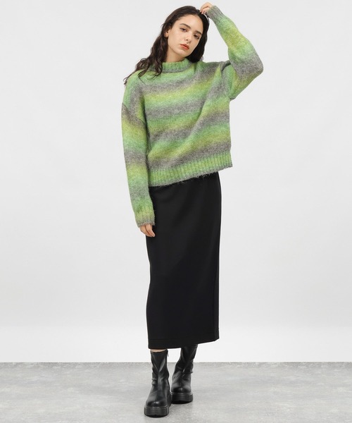 LAKOLE（ラコレ）の「起毛ダンボールナロースカート / 982201（スカート・レディース・ブラック/ブラウン・SMALL/MEDIUM）」の21枚目の写真