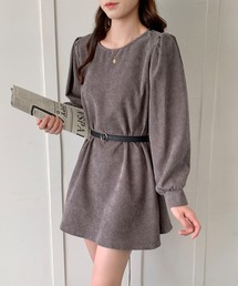 Mejoul（メジュール）の「コーデュロイボリュームスリーブミニワンピース（ワンピース・レディース）」