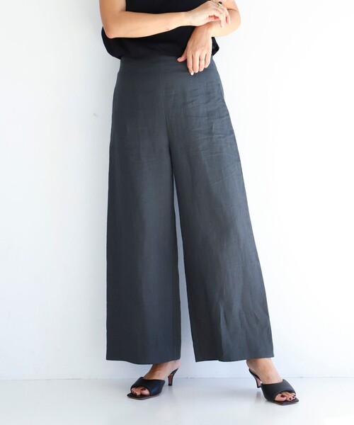 Demi Luxe BEAMSリネン　パンツスーツ　未使用 Demi-Luxe BEAMS（デミルクス ビームス）の「リネン リラクシー