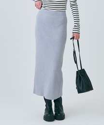 リブニットロングスカート