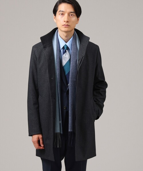 TAKEO KIKUCHI(タケオキクチ)の「◆【ダウンライナー付】メランジ スタンドカラー コート(その他アウター・メンズ・ダークブラウン/ブラック/チャコールグレー/グレー系その他2/ブルー系その他3/ブラック系3/ブルー系その他・03/04/02/01)」の17枚目の写真