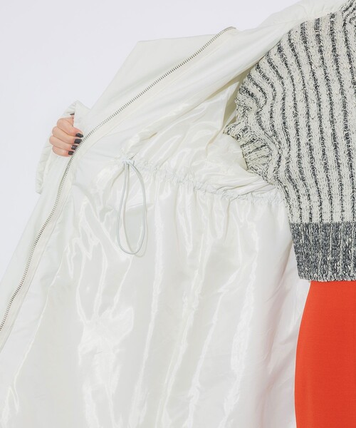 UNITED TOKYO（ユナイテッドトウキョウ）の「【完売間近！】キルティングフーディーコート｜軽量/保温/保湿（ダウンジャケット/コート・レディース・ホワイト/ブラック・FREE）」の21枚目の写真