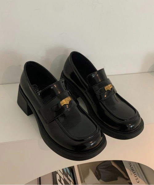 Chick(チック)の「▲厚底コインローファー(ローファー・レディース・ブラウン/ブラック・24/24.5/23.5)」の12枚目の写真