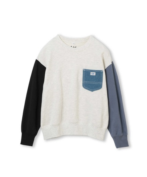 Lee（リー）の「【Lee別注】デニムポケット付きスウェット（スウェット・キッズ・オフホワイト・140/150/160/130/120）」の14枚目の写真
