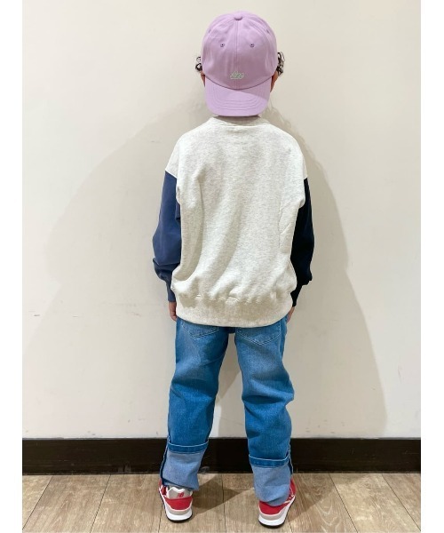 Lee（リー）の「【Lee別注】デニムポケット付きスウェット（スウェット・キッズ・オフホワイト・140/150/160/130/120）」の6枚目の写真