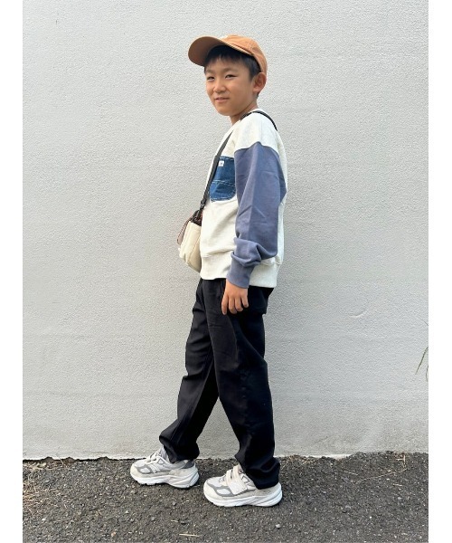 Lee（リー）の「【Lee別注】デニムポケット付きスウェット（スウェット・キッズ・オフホワイト・140/150/160/130/120）」の12枚目の写真