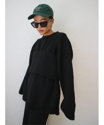 TRUNC | Fluffy Knit Bustier SET(ニット/セーター)