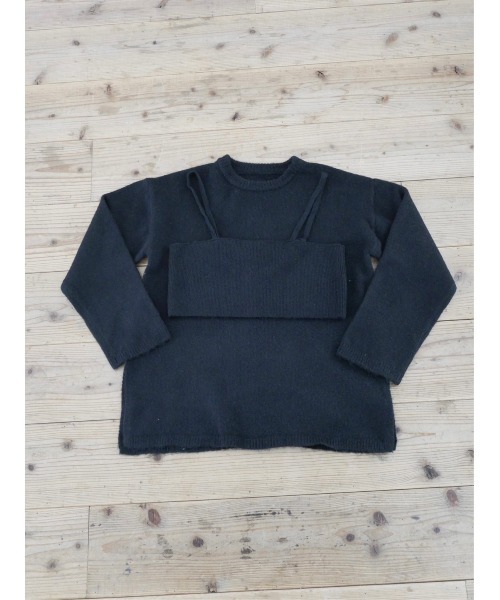 TRUNC（トランクエイティーエイト）の「Fluffy Knit Bustier SET（ニット/セーター・レディース・グレー/ブラック/アイボリー・FREE）」の17枚目の写真