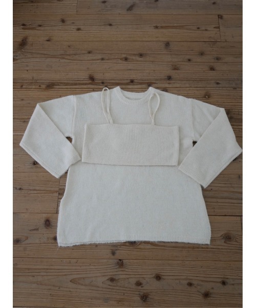 TRUNC（トランクエイティーエイト）の「Fluffy Knit Bustier SET（ニット/セーター・レディース・グレー/ブラック/アイボリー・FREE）」の21枚目の写真