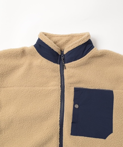 PEN FIELD（ペンフィールド）の「【Penfield】【あったか】ボアフリース・ジップアップジャケット（ブルゾン・キッズ・グリーン/ブラック/ベージュ・140cm/150cm/170cm/160cm）」の10枚目の写真