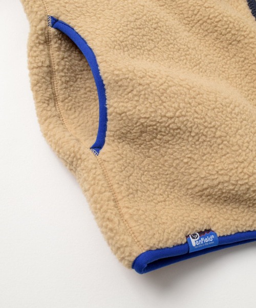 PEN FIELD（ペンフィールド）の「【Penfield】【あったか】ボアフリース・ジップアップジャケット（ブルゾン・キッズ・グリーン/ブラック/ベージュ・140cm/150cm/170cm/160cm）」の15枚目の写真