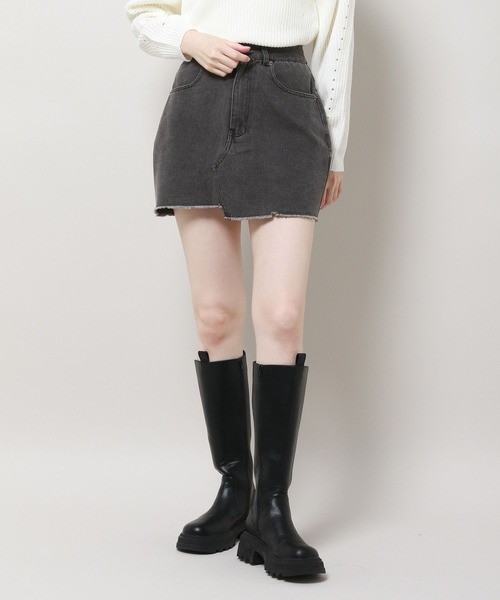 3.3 Field Trip （3.3フィールドトリップ）の「3.3 Field Trip／デニムミニスカート 2981256（デニムスカート・レディース・ブルー/ブラック・LARGE/MEDIUM）」の11枚目の写真