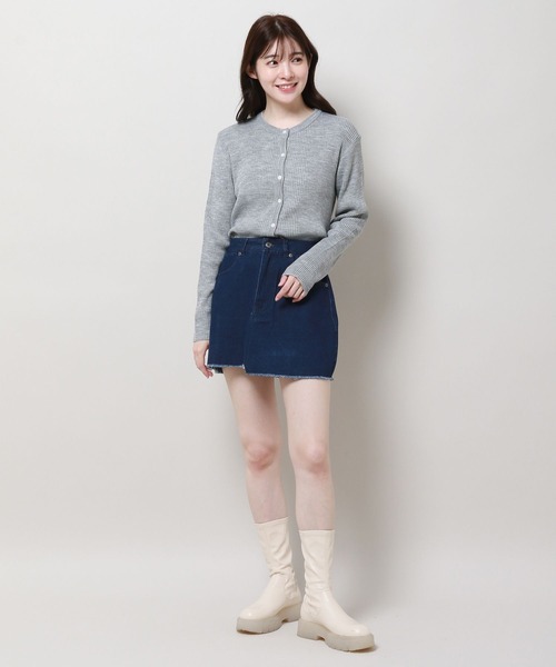 3.3 Field Trip （3.3フィールドトリップ）の「3.3 Field Trip／デニムミニスカート 2981256（デニムスカート・レディース・ブルー/ブラック・LARGE/MEDIUM）」の12枚目の写真