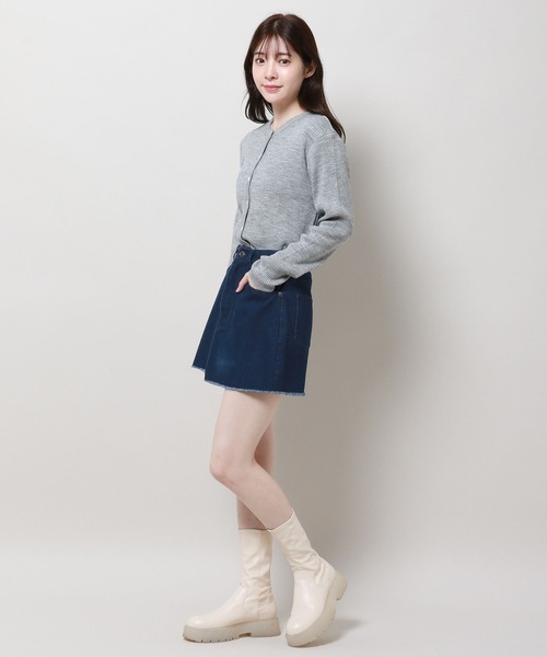 3.3 Field Trip （3.3フィールドトリップ）の「3.3 Field Trip／デニムミニスカート 2981256（デニムスカート・レディース・ブルー/ブラック・LARGE/MEDIUM）」の13枚目の写真