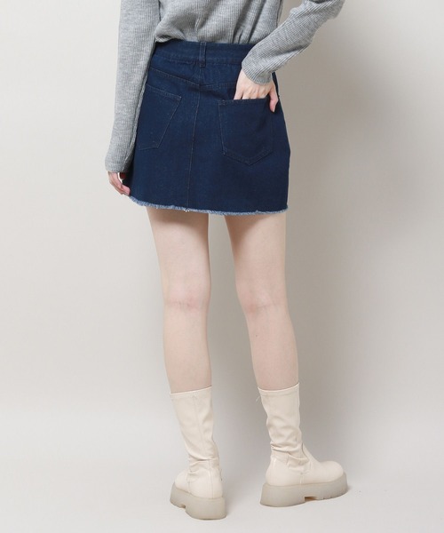 3.3 Field Trip （3.3フィールドトリップ）の「3.3 Field Trip／デニムミニスカート 2981256（デニムスカート・レディース・ブルー/ブラック・LARGE/MEDIUM）」の16枚目の写真