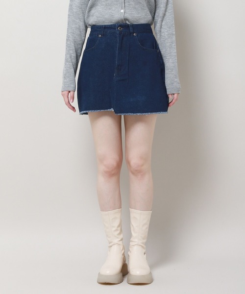 3.3 Field Trip （3.3フィールドトリップ）の「3.3 Field Trip／デニムミニスカート 2981256（デニムスカート・レディース・ブルー/ブラック・LARGE/MEDIUM）」の18枚目の写真