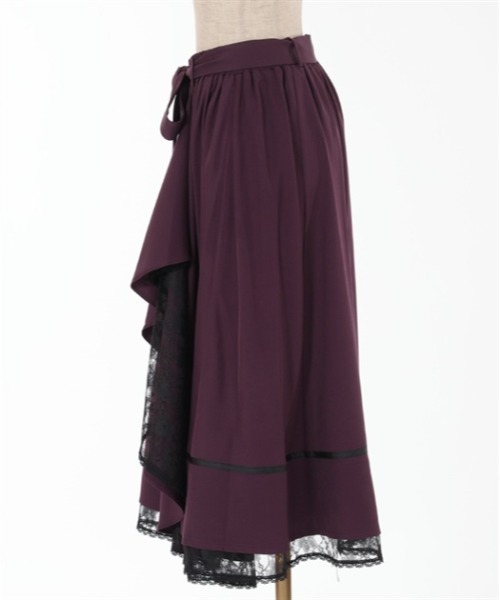 axes femme（アクシーズファム）の「マルチＷＡＹフリルスカート（スカート・レディース・パープル/ダークブラウン/ブラック/ネイビー/カーキ/ピンク・FREE）」の22枚目の写真