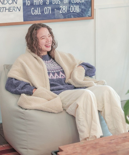 niko and（ニコアンド）の「モールラメノルディックニットプル