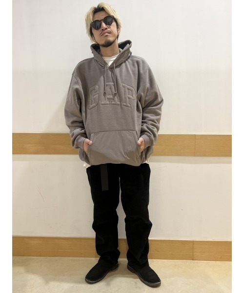 GAP（ギャップ）の「プロフリース GAPアーチロゴ パーカー(ユニセックス)（パーカー・メンズ・ネイビー/レッド/ブラウン/グリーン・M/S/XL/L/XS）」の16枚目の写真