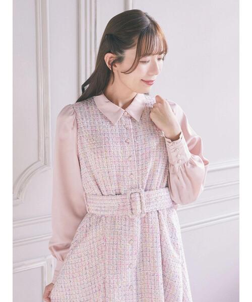 Areeam（アリーム）の「ミックスツイードワンピース（ワンピース・レディース・ピンク・FREE）」の20枚目の写真