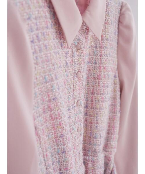 セール】ミックスツイードワンピース（ワンピース）｜Areeam（アリーム