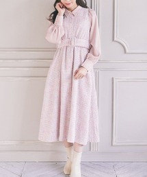 ミックスツイードワンピース