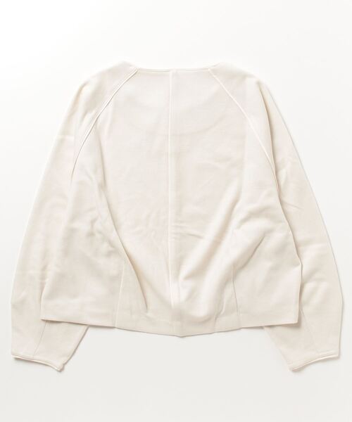 SHIPS（シップス）の「〈手洗い可能〉パイピング デザイン プルオーバー（Tシャツ/カットソー・レディース・ブラック/オフホワイト・ONE SIZE）」の3枚目の写真
