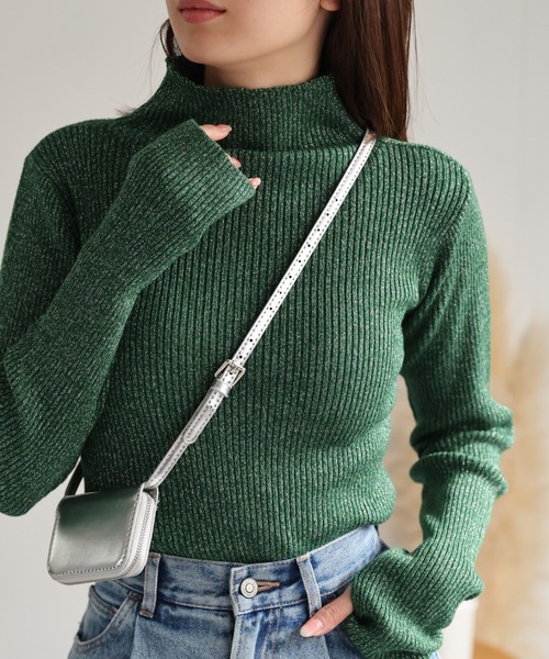 希少　コムデギャルソン AD2009 ラメ入りボーダーバックボタンニット　薄手 コム デ ギャルソン × ポーター。川久保玲が自らデザイン