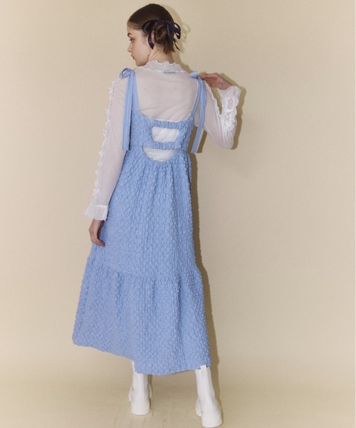 Candy Stripper（キャンディストリッパー）の「DOLLY RIBBON SEE-THROUGH トップス（その他トップス・レディース・レッド/オフホワイト/ブラック・2）」の9枚目の写真