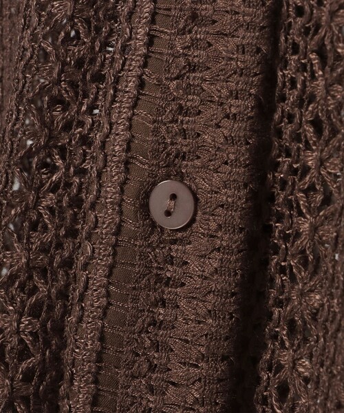 BEAMS HEART(ビームスハート)の「レース クロップド シャツ(シャツ/ブラウス・レディース・ブラック/オフホワイト/ブラウン・FREE)」の13枚目の写真