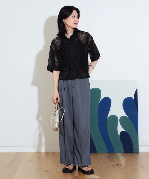 超特価激安の商品をすべて レース クロップド シャツ（シャツ/ブラウス）｜BEAMS HEART トップス