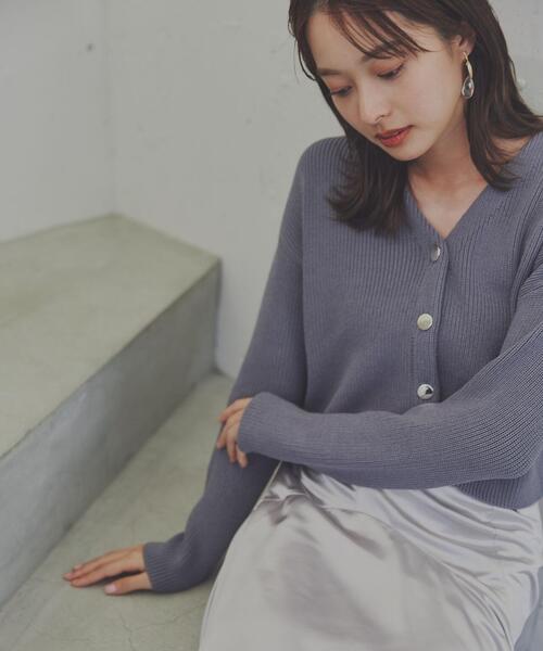 PROPORTION BODY DRESSING（プロポーションボディドレッシング）の「ショートカーディガン / 1214174101（カーディガン/ボレロ・レディース・ホワイト/パープル/ブルー・FREE）」の2枚目の写真