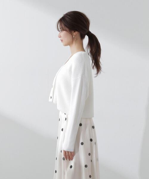 PROPORTION BODY DRESSING（プロポーションボディドレッシング）の「ショートカーディガン / 1214174101（カーディガン/ボレロ・レディース・ホワイト/パープル/ブルー・FREE）」の14枚目の写真