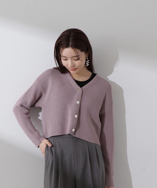 PROPORTION BODY DRESSING（プロポーションボディドレッシング）の「ショートカーディガン / 1214174101（カーディガン/ボレロ・レディース・ホワイト/パープル/ブルー・FREE）」の22枚目の写真