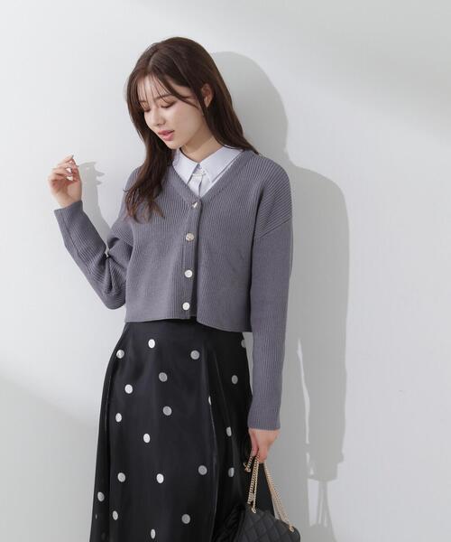 PROPORTION BODY DRESSING（プロポーションボディドレッシング）の「ショートカーディガン / 1214174101（カーディガン/ボレロ・レディース・ホワイト/パープル/ブルー・FREE）」の5枚目の写真