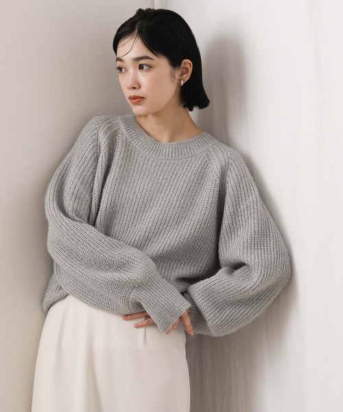 Gready Brilliant（グレディブリリアン）の「ラメ混クルーネックニット