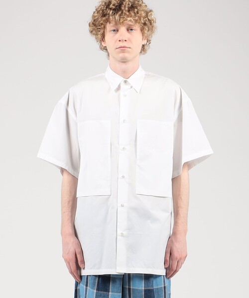 E.TAUTZ（イートウツ）の「E.TAUTZ LINEMAN SHIRTS ショートスリーブシャツ（シャツ/ブラウス・メンズ・ホワイト・M）」の3枚目の写真