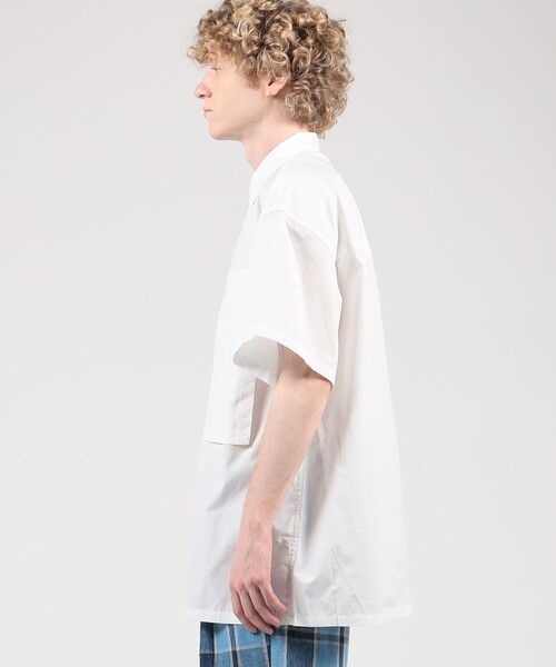 E.TAUTZ（イートウツ）の「E.TAUTZ LINEMAN SHIRTS ショートスリーブシャツ（シャツ/ブラウス・メンズ・ホワイト・M）」の4枚目の写真