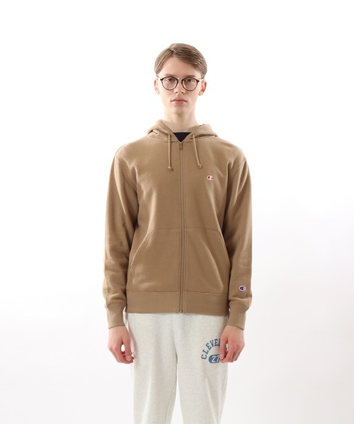 Champion(チャンピオン)の「【Champion/チャンピオン】メンズ ベーシック ジップフーデッドスウェットシャツ(パーカー・メンズ・ブラウン系・LARGE/MEDIUM/XX-LARGE/X-LARGE/SMALL)」の2枚目の写真