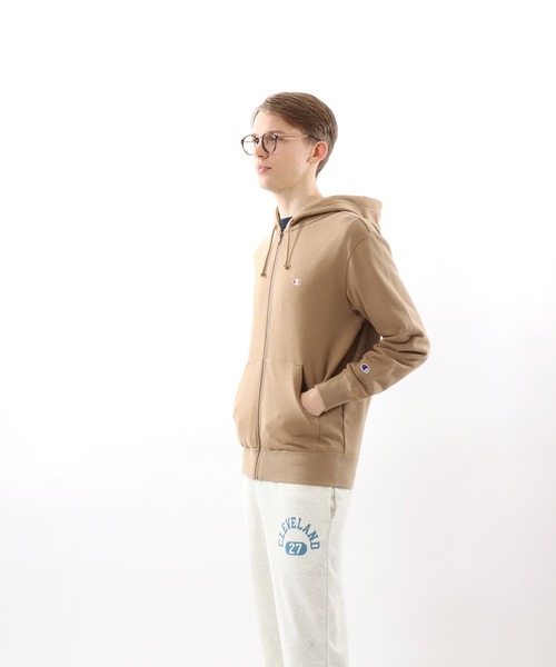 Champion(チャンピオン)の「【Champion/チャンピオン】メンズ ベーシック ジップフーデッドスウェットシャツ(パーカー・メンズ・ブラウン系・LARGE/MEDIUM/XX-LARGE/X-LARGE/SMALL)」の3枚目の写真