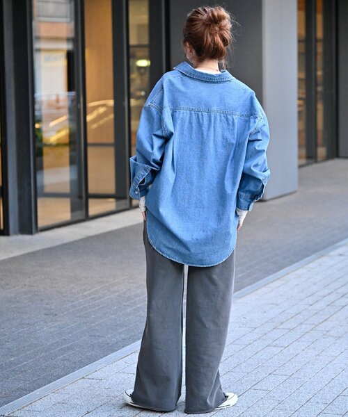 B.C STOCK（ベーセーストック）の「《追加2》シアークルーネックロンT（Tシャツ/カットソー・レディース・ブラック/ホワイト/ピンク・FREE）」の9枚目の写真